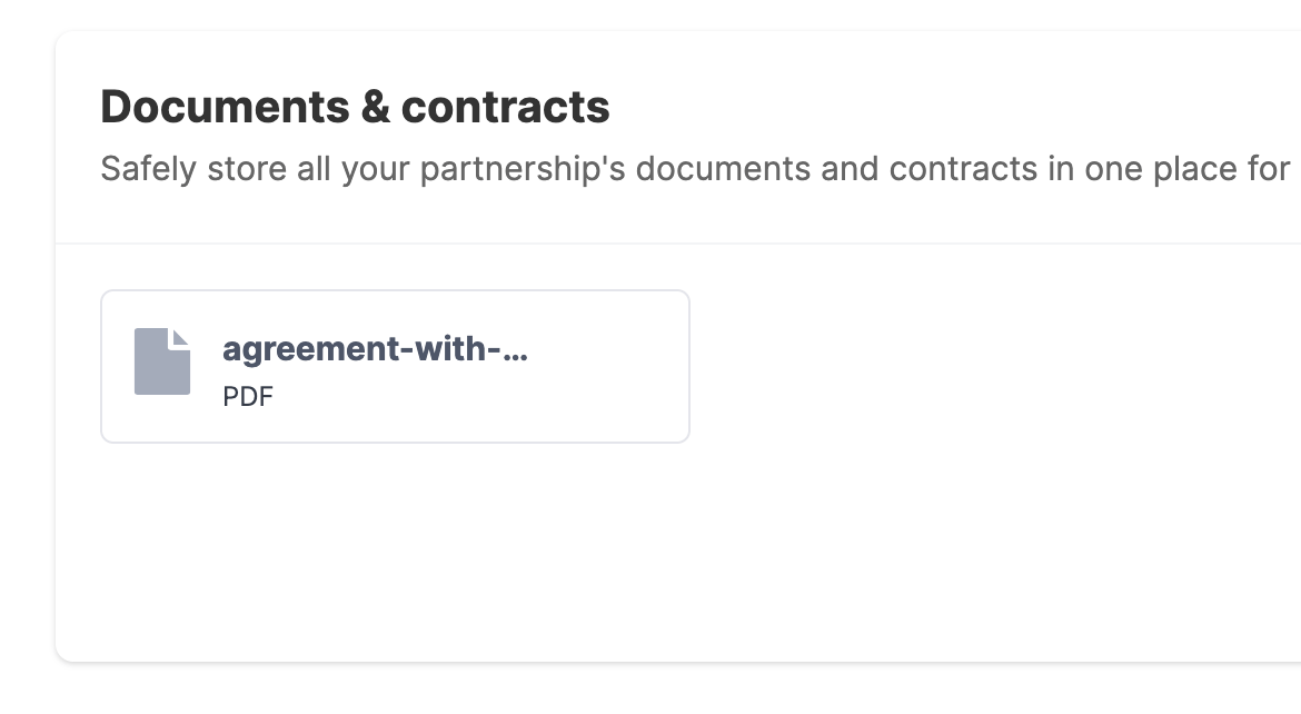 Store your contracts and agreements in one place with Qualy for easy access.